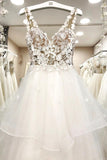 ivory tulle lace bodice layered wedding dress princess bridal gown