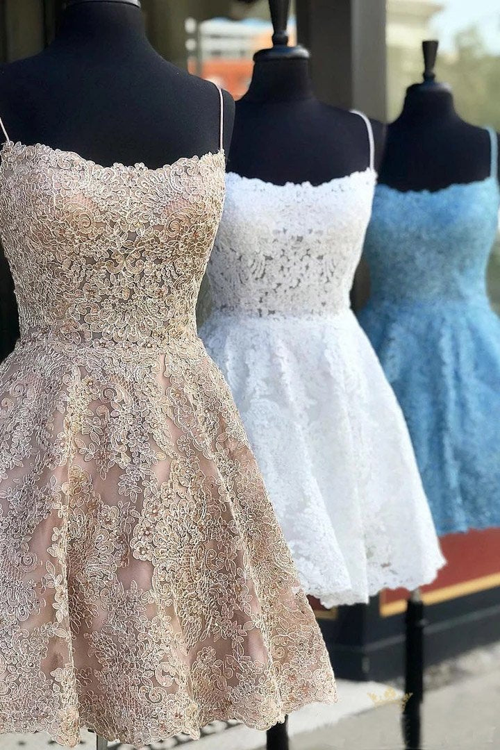 backless lace short homecoming dresses lace short prom dresses