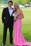 sweetheart blue lace mermaid long formal dresses best prom dresses