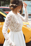 charming lace long sleeves short prom dresses short wedding party dress