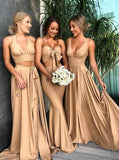 long bridesmaid dresses mixed styles styles with pleats