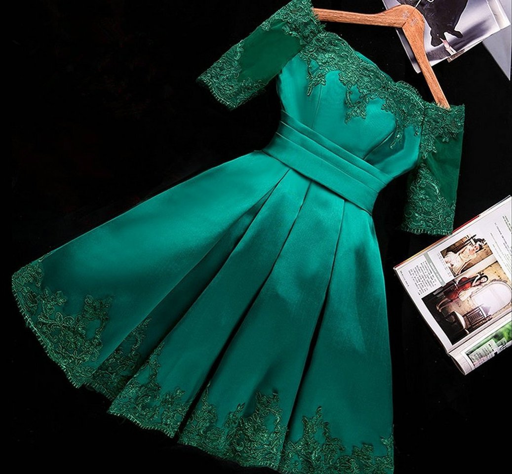 Off Shoulder Short Prom Dresses Homecoming Dress With Sleeve GM15