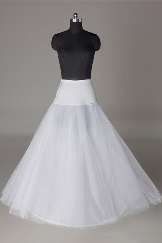 tulle netting a line 2 tier floor length wedding petticoats