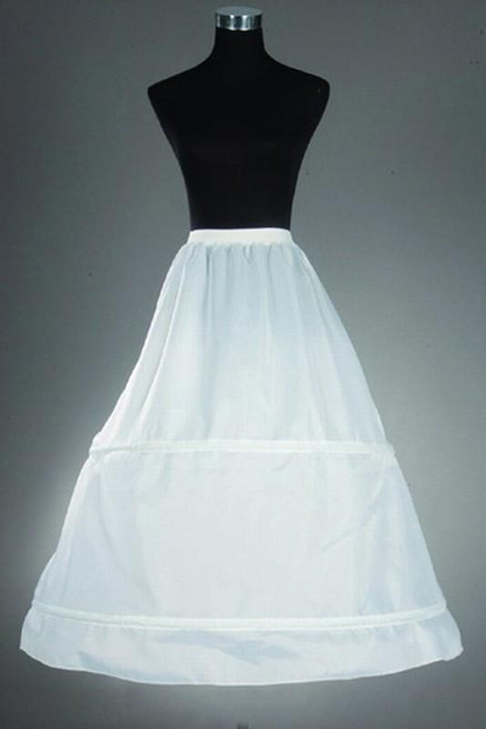 1 tier nylon a line floor length bridal slip petticoat