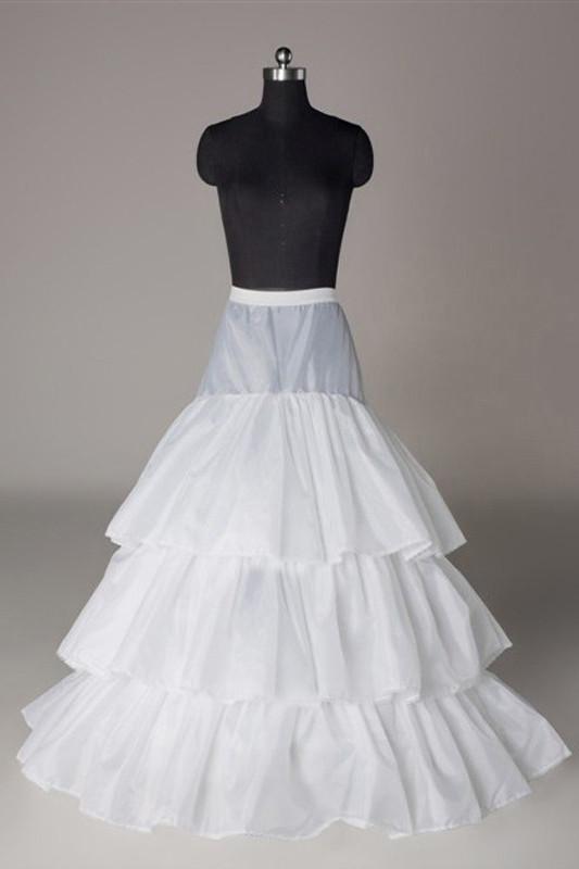 three tier floor length layered bridal wedding slips petticoats