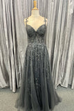 sky blue lace tulle long prom dresses off the shoulder a line formal gown