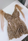 a line v neck sequined short homecoming dresses tight short party dress