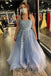 sparkly long prom dresses with appliques tulle graduation party dresses