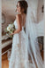 a line straps corset boho floral wedding dress beach bridal gown