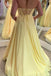 Daffodil Sweetheart Chiffon Sleeveless Long Prom Dress With Pockets MG299