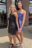 feathered strapless bodycon short homecoming dresses tight short prom dresses