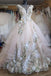 gorgeous lace tulle wedding dresses 3d floral ball gown bridal dress