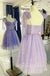 lavender a line tulle short party dress tulle short homecoming dresses