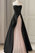 Strapless Satin Pearls Tulle Long Prom Dresses, A-line Pink Formal Gown GP687