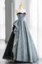 Elegant A-line Sweetheart Blue Black Tulle Dots Prom Formal Party Dress GP692