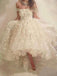 off shoulder tulle beaded flowers strapless prom homecoming dress