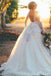 Princess Long Sleeves Ball Gown Bateau Backless Wedding Dress with Lace PW142