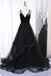 a line sequins tulle prom dress star sequins evening dress with tiered