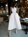 simple wedding dresses with pockets ivory backless spaghetti straps prom dress