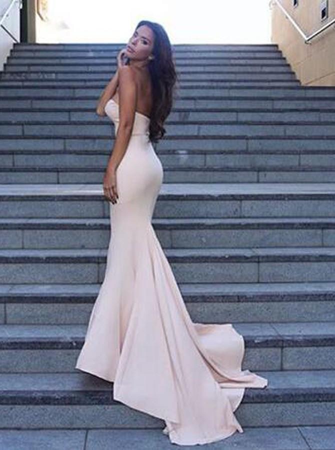 sweetheart mermaid ivory long prom dress mermaid formal evening gown