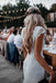 Boho Lace Wedding Dresses Mermaid Backless Bridal Gown With Sleeve PW146