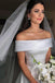 elegant a line beach wedding dresses off shoulder simple bridal dress