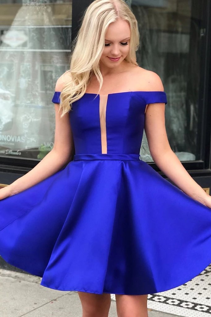Royal Blue Short Prom Dresses Simple Short Homecoming Dress GM13