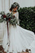 3 4 sleeves lace chiffon wedding dress two piece beach bridal dress