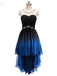 ombre short prom dresses scoop chiffon beading high low party dress