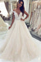 Off Shoulder Lace Beach Wedding Dress with Sequined Appliques PW127