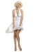 Classic Monroe White Halter V-neck Short Homecoming Dresses Simple Short Party Dress GM06
