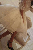 Women Short Sleeve Short Evening Party Dress, Lace Short Prom Dress MP220