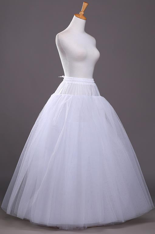 Bridal Wedding Dress Without Bone Pettiskirt, White Dress Petticoats WP16