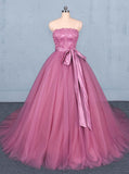 Sweet Strapless Quinceanera Dresses Ball Gown Wedding Dress MP189