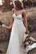 stunning straps rustic backless wedding dress a line lace bridal gown