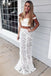 two piece lace prom dress long off shoulder mermaid evening dress