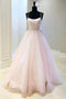 Sparkly Tulle A Line Long Prom Graduation Dress, Evening Dress MG169
