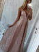 Spaghetti Straps Sequins Long Prom Dresses, Sparkly Formal Party Dresses MP72