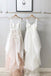 A-line V-neck Beach Wedding Dresses Backless Bridal Gown With Appliques PW125