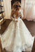 beautiful lace applique long sleeves v neck sheer boho wedding dresses