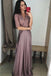 1 2 sleeves prom dresses a line v neck lace formal gown