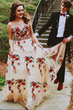 sweetheart embroidered appliques sleeveless long prom dress