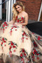 Sweetheart Embroidered Appliques Sleeveless Long Prom Dress MP1158