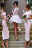 Multi Styles Sheath Bridesmaid Dresses Lace Short Bridesmaid Dresss PB107