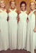 chiffon long pleated bridesmaid dresses formal wedding party dress