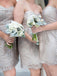 sheath sweetheart above knee lace short bridesmaid dresses
