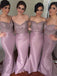 Off-the-Shoulder Mermaid Bridesmaid Dresses with Beading PB39