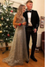 silver sequin long prom dress shiny a line sleeveless evening gowns