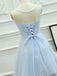 a line keyhole lace up back tulle homecoming dress with appliques