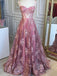 Spaghetti Straps Sweetheart Neck Tulle Long Prom Dress With Appliques MP177